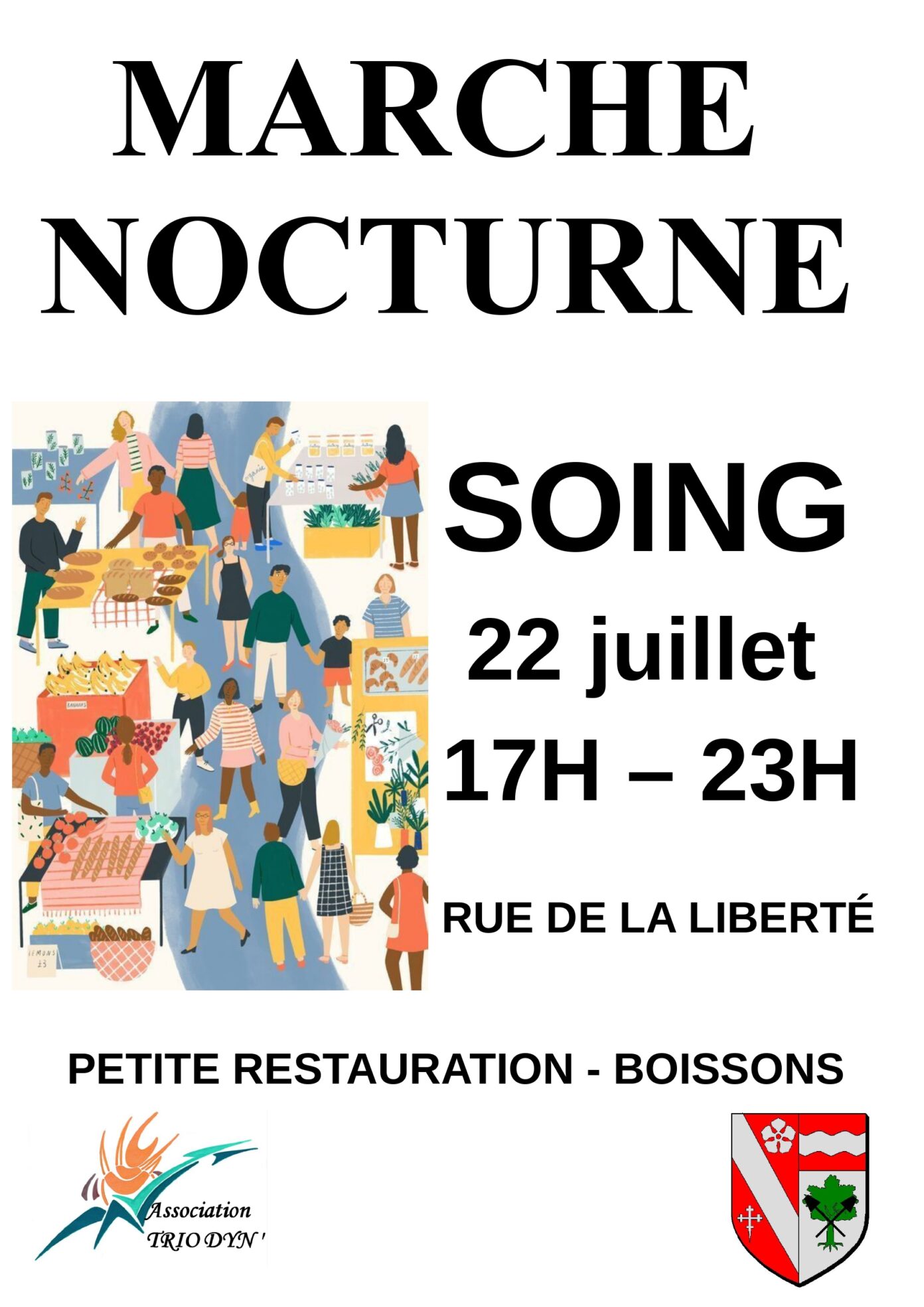 MARCHE NOCTURNE rue à Soing Soing-Cubry-Charentenay