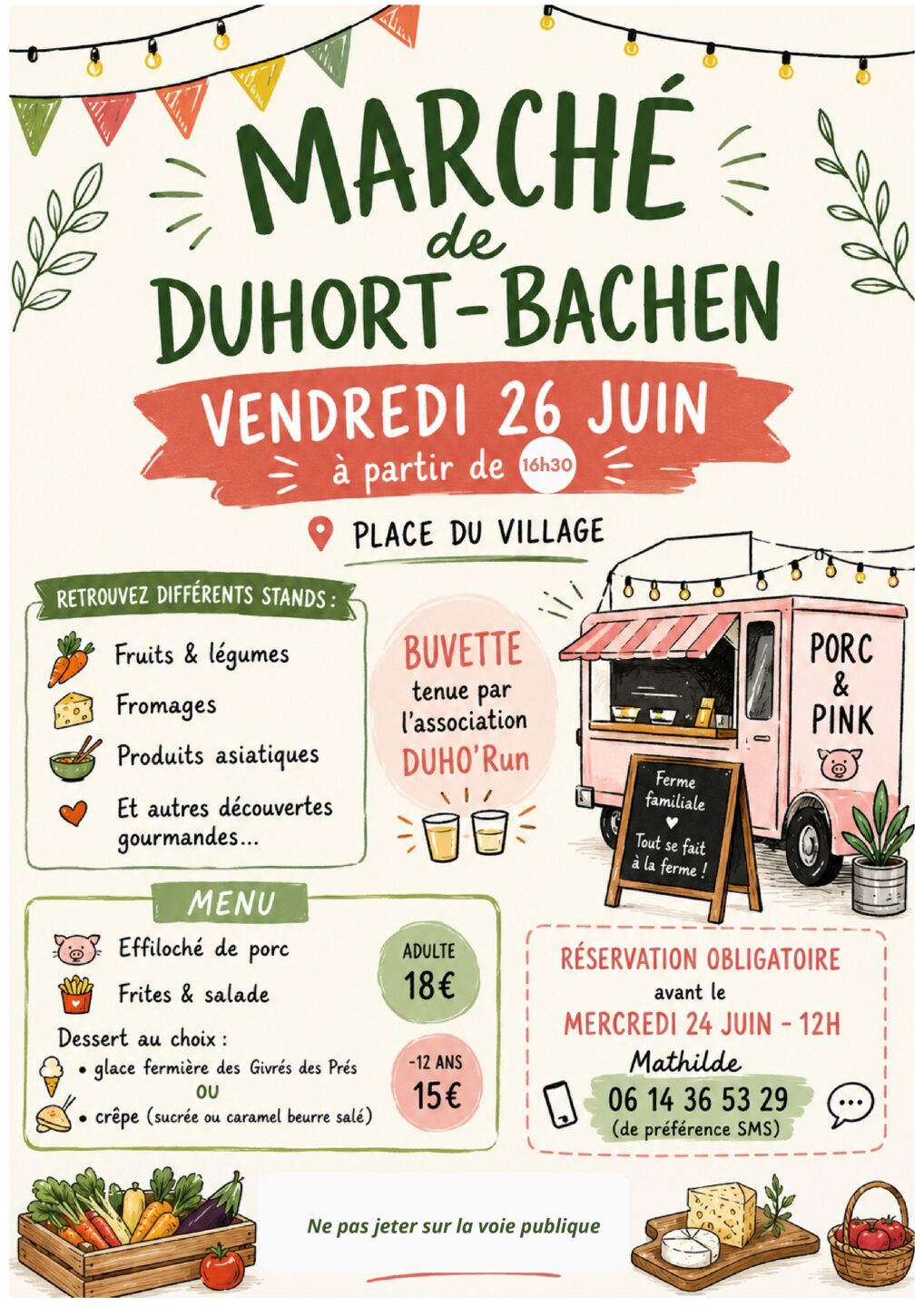 Marché rural à Duhort-Bachen  Duhort-Bachen