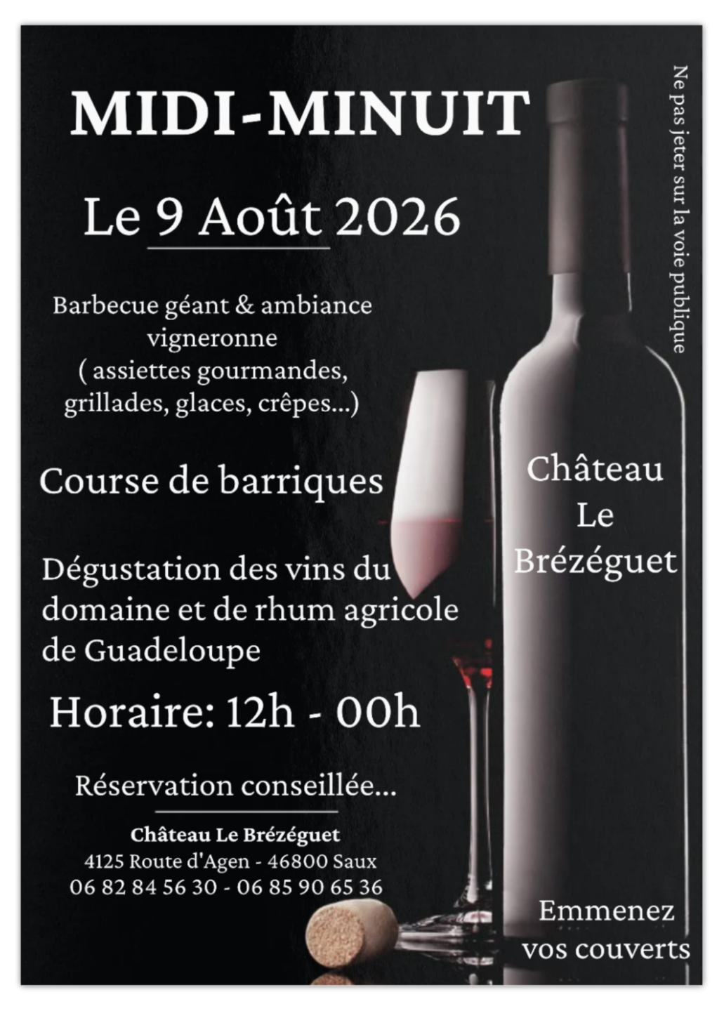 Midi-minuit au Château Le Brézéguet Saux Porte-du-Quercy