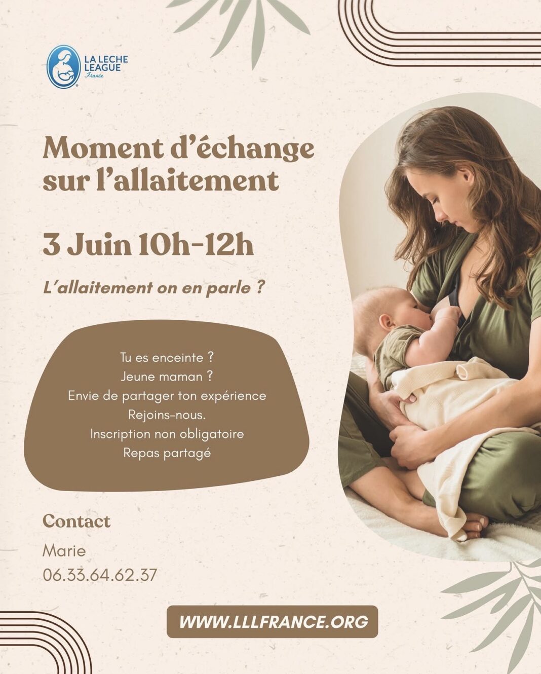 Moment d&rsquo;échange sur l&rsquo;allaitement La Ruche éco solidaire Mimbaste