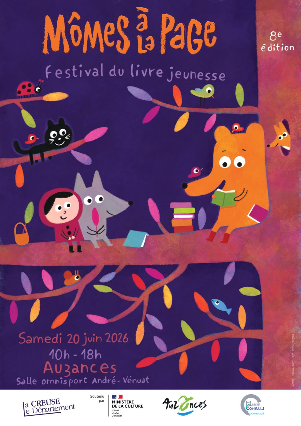 Mômes à la Page, Festival du livre jeunesse Auzances