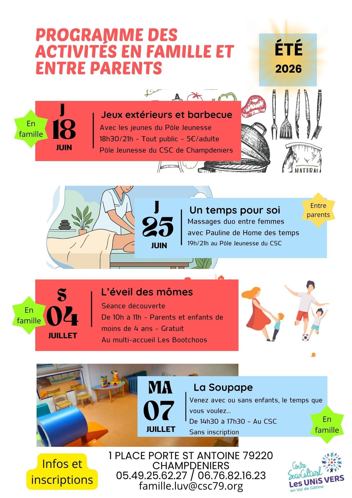 Multi-accueil les Bootchoos L'éveil des mômes 1 rue de la Chapelle Champdeniers 2026-07-04