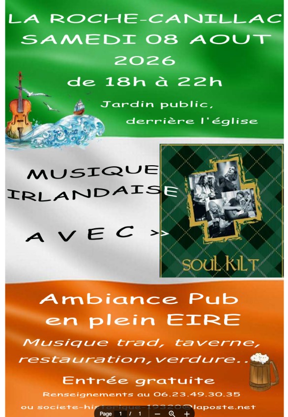 Musique traditionnelle Irlandaise La Roche-Canillac