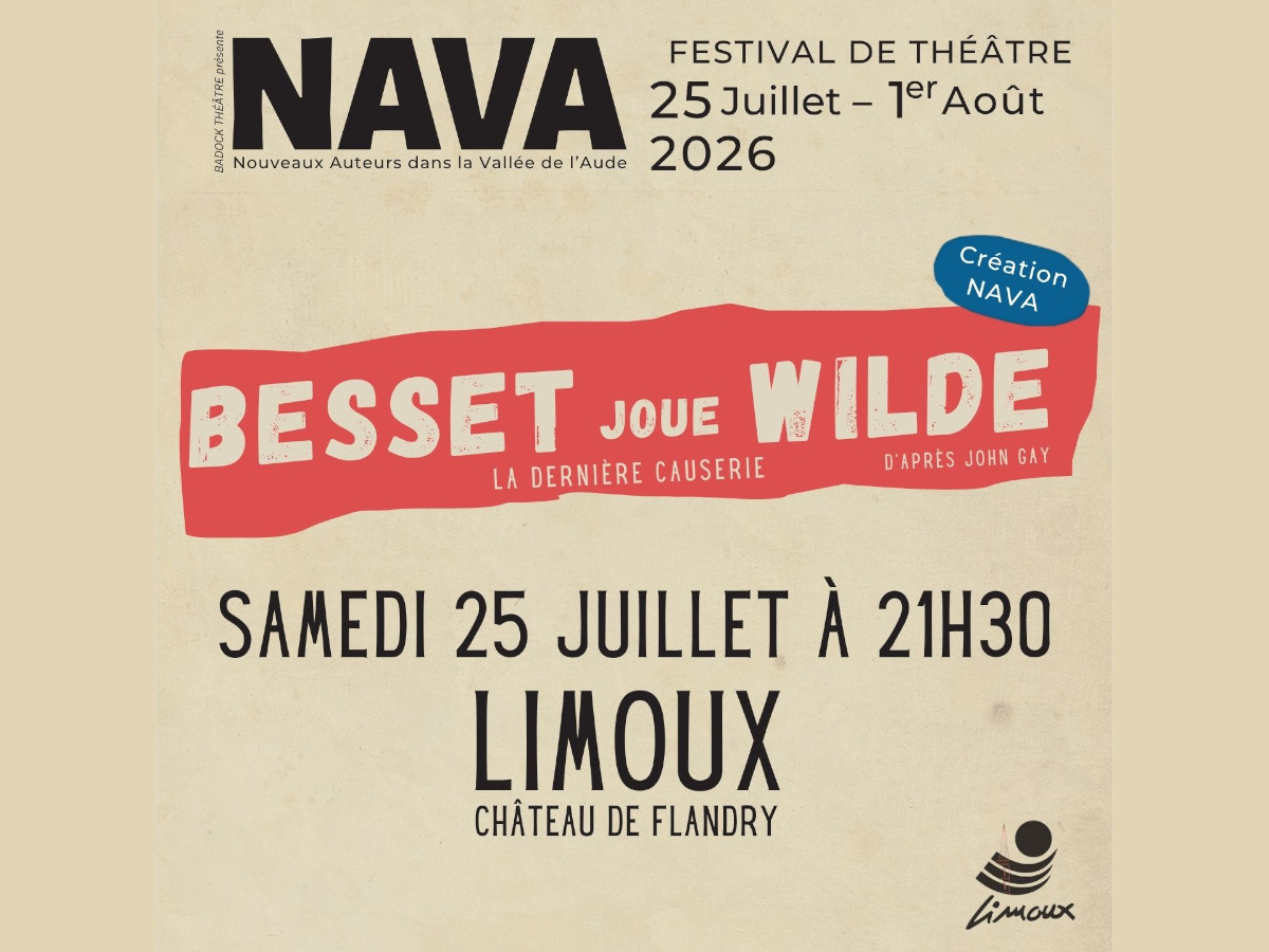 NAVA 2026 BESSET JOUE WILDE LA DERNIÈRE CAUSERIE Limoux