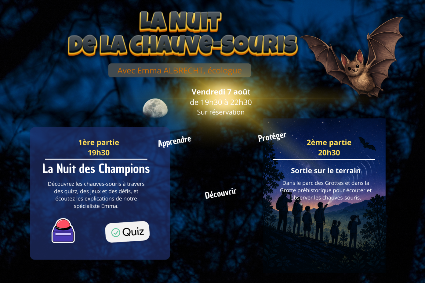 Nuit de la chauve-souris Grottes d&rsquo;Azé Azé