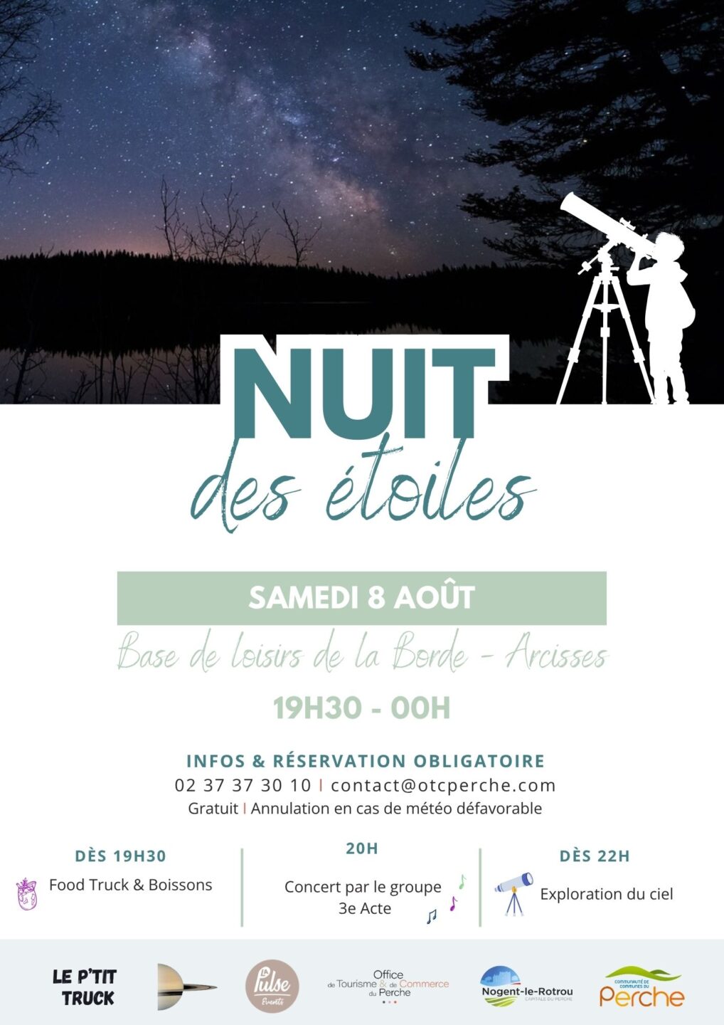 Nuit des étoiles Rue de l'église Arcisses 2026-08-08