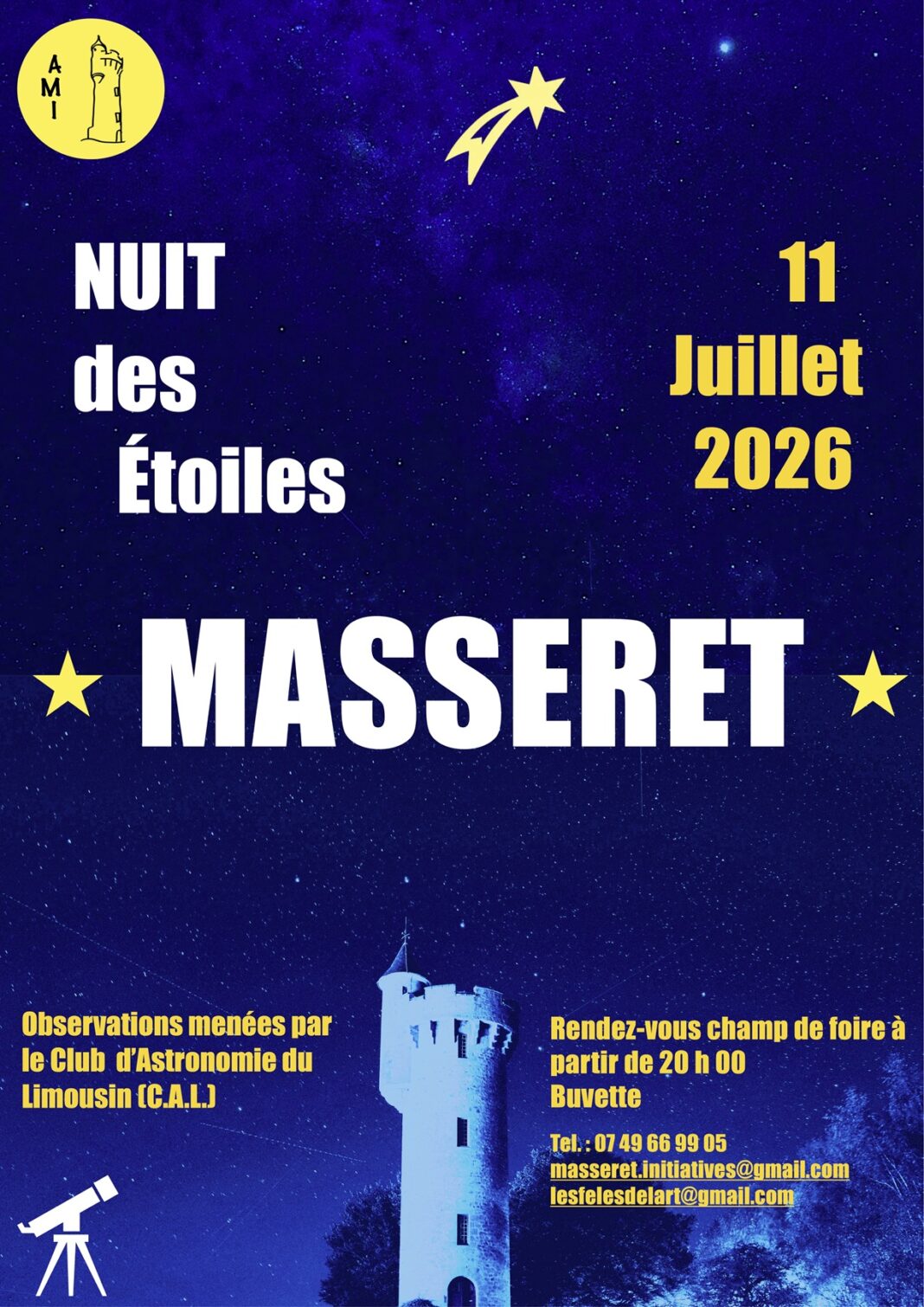 Nuit des étoiles  Masseret