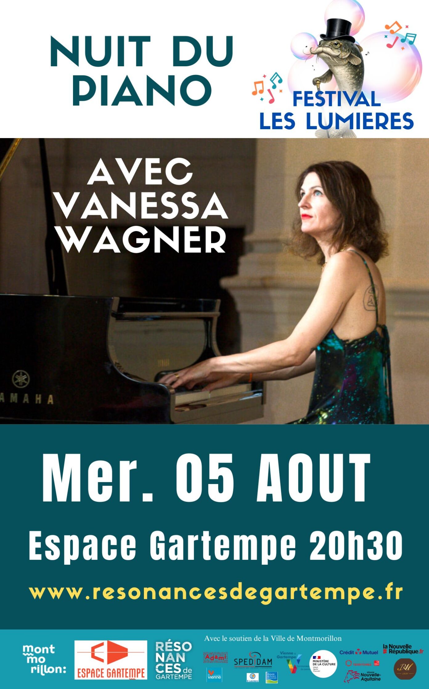 Nuit du piano avec Vanessa Wagner  Montmorillon