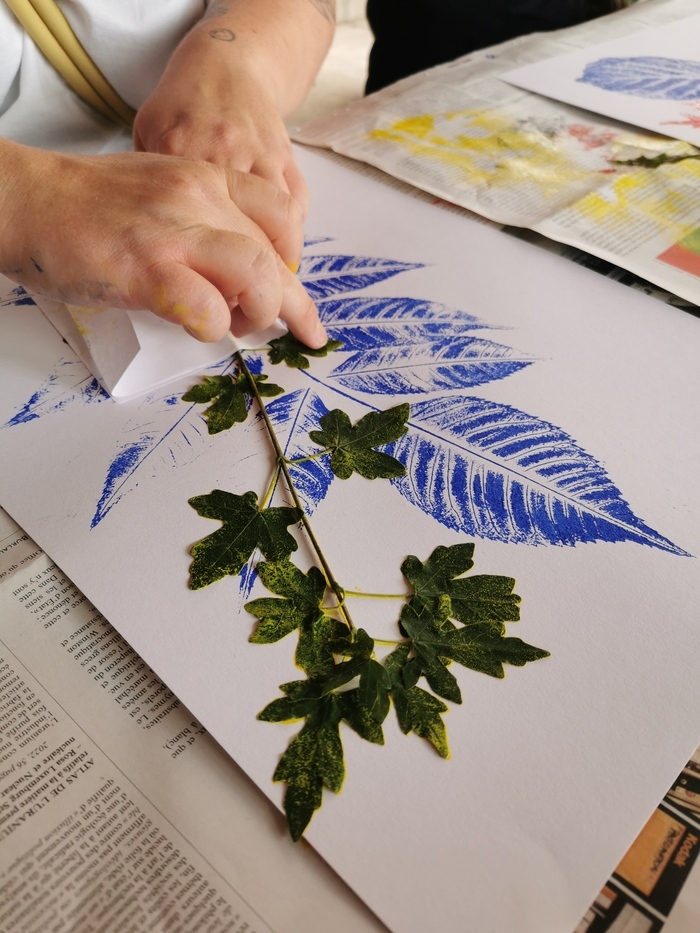 OPEN ÉCOMUSÉE | Atelier d&rsquo;impressions végétales avec Véronique Buyer Créations Écomusée de la Bintinais Noyal-Châtillon-sur-Seiche