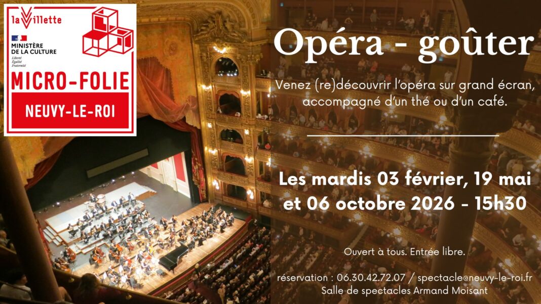 Opéra- Goûter dans le cadre des microfolies (musée numérique) Neuvy-le-Roi