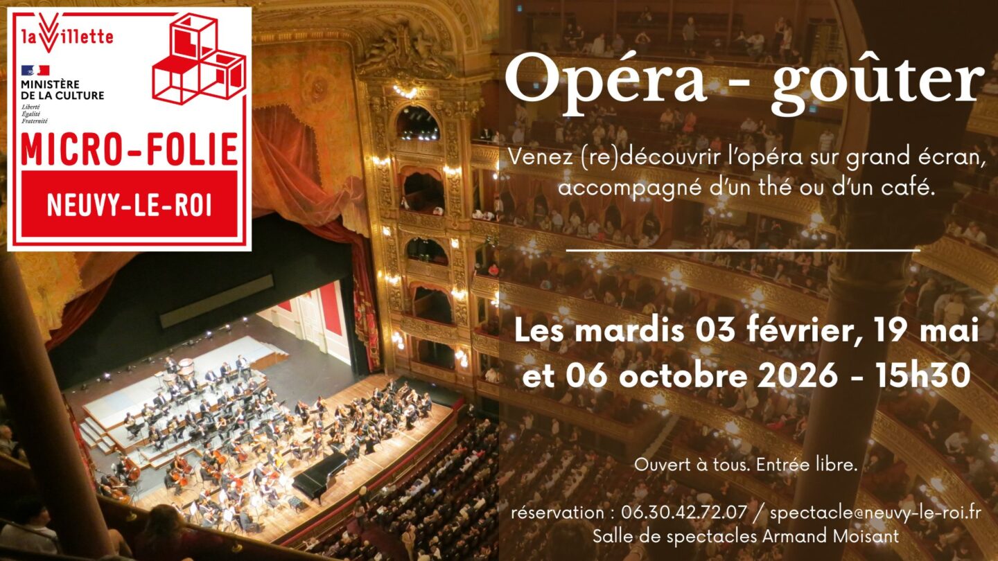 Opéra- Goûter dans le cadre des microfolies (musée numérique) Neuvy-le-Roi