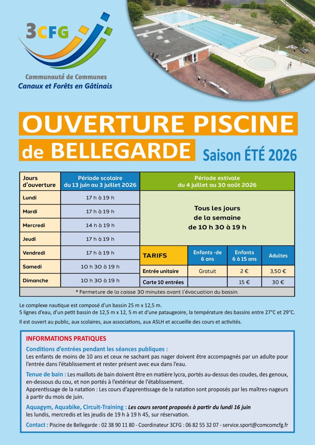 Ouverture de la piscine de Bellegarde Bellegarde