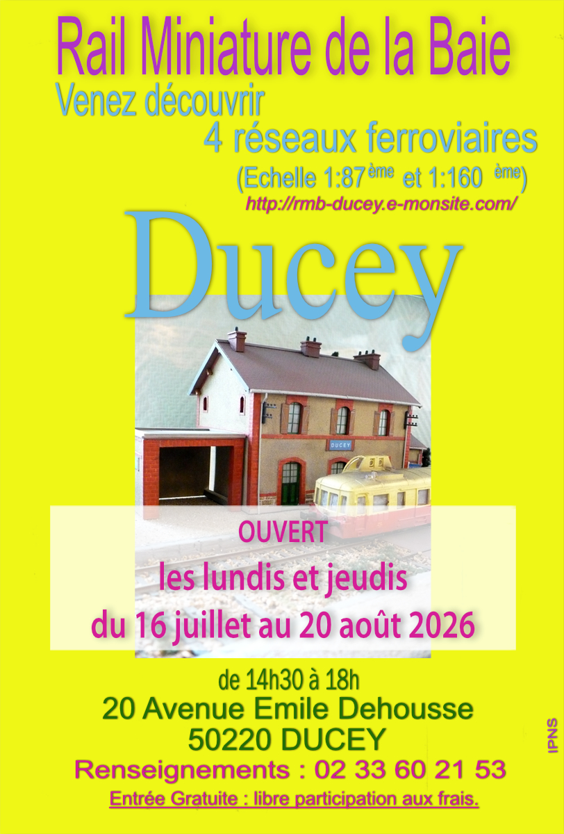 Ouverture du Rail Miniature de la Baie Ducey Ducey-Les Chéris