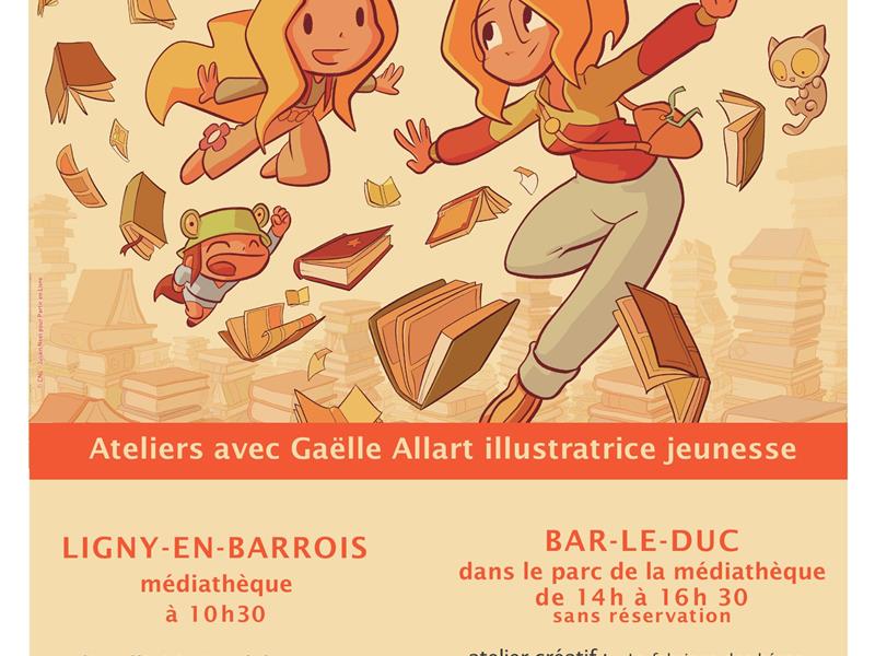Partir en livre Médiathèque Jeanne Ancelet-Hustache Ligny-en-Barrois