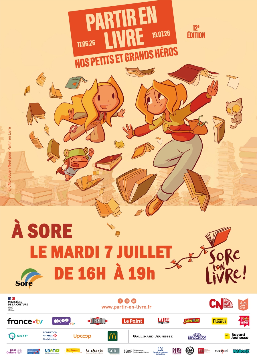 PARTIR EN LIVRE Place de la République Sore