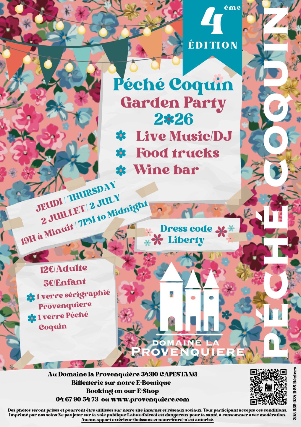 PÉCHÉ COQUIN GARDEN PARTY 2026 Maureilhan