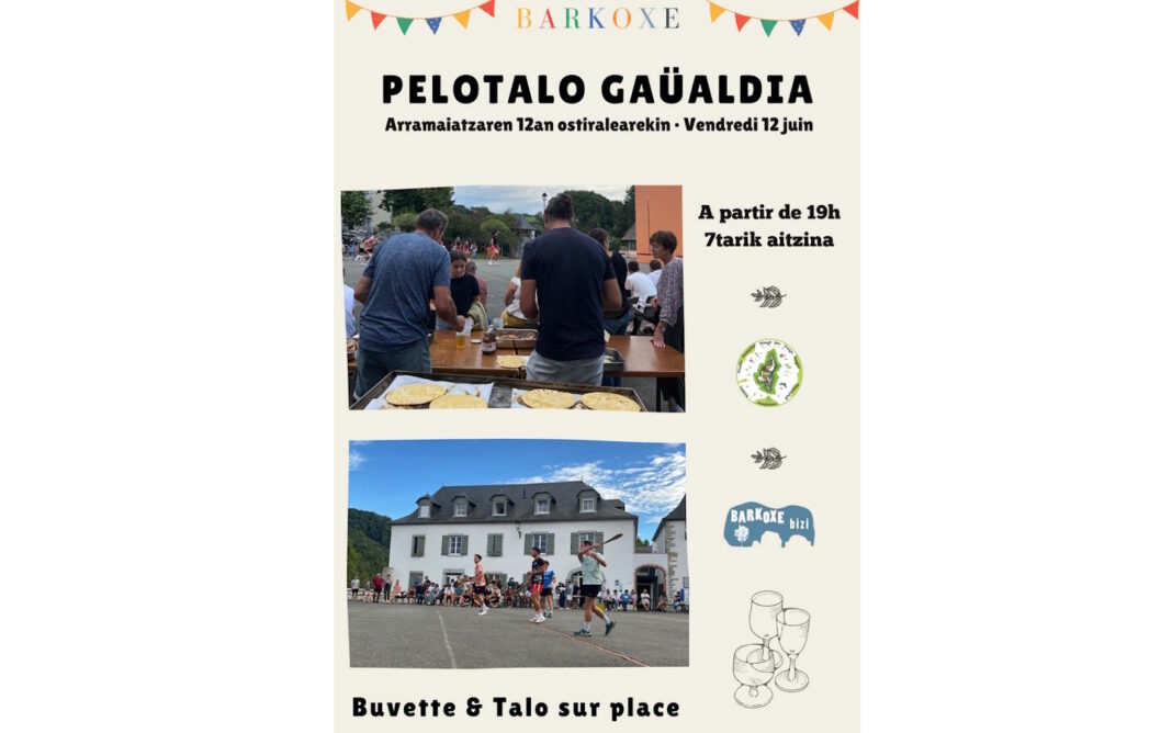 Pelotalo pelote et talo  Barcus