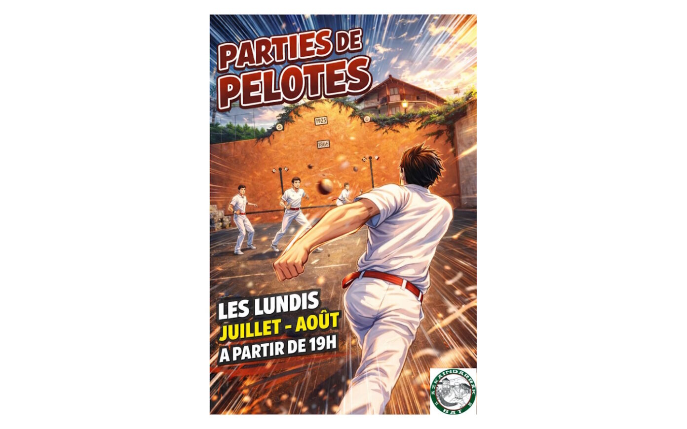 Pelote main nue Rue Ernest Fourneau Ascain
