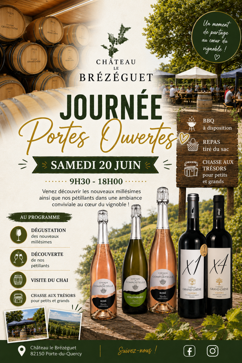 Portes Ouvertes au Chateau Le Brézéguet Porte-du-Quercy