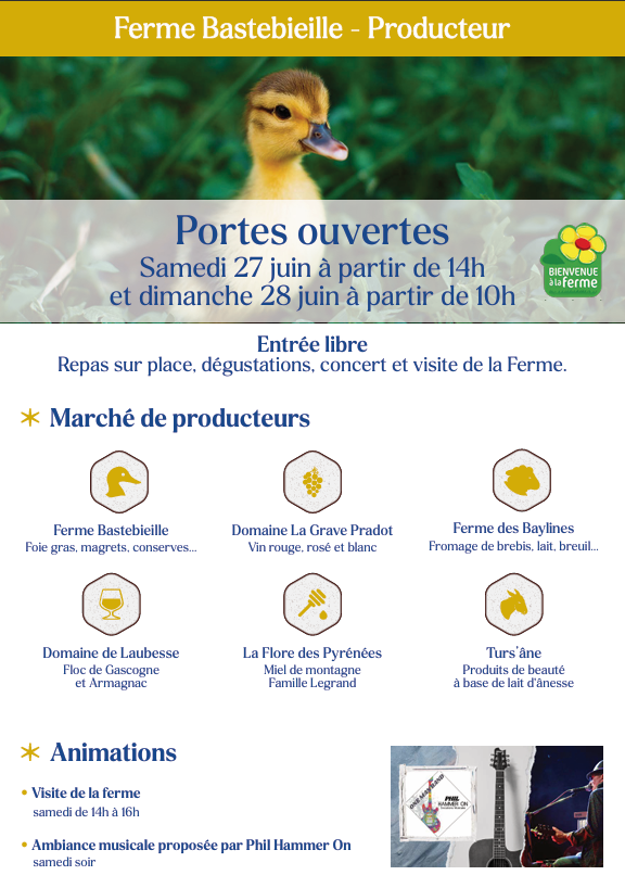 Portes ouvertes de la Ferme Bastebieille Ferme Bastebieille Mimbaste