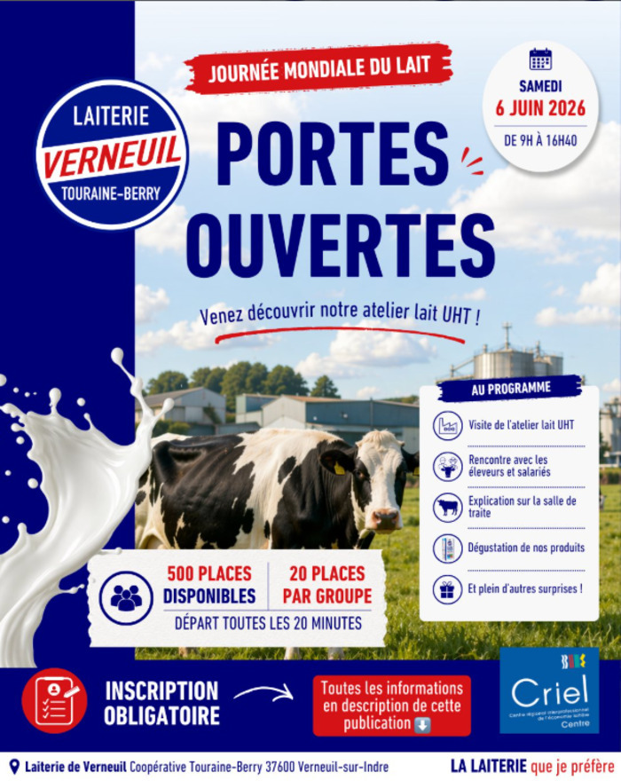 Portes Ouvertes Laiterie Verneuil Touraine-Berry, Laiterie Verneuil Touraine-Berry, Verneuil-sur-Indre