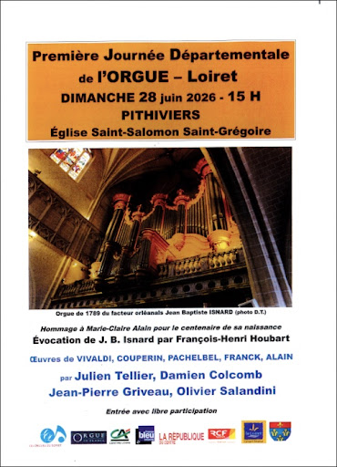 Première Journée Départementale de l’orgue Pithiviers