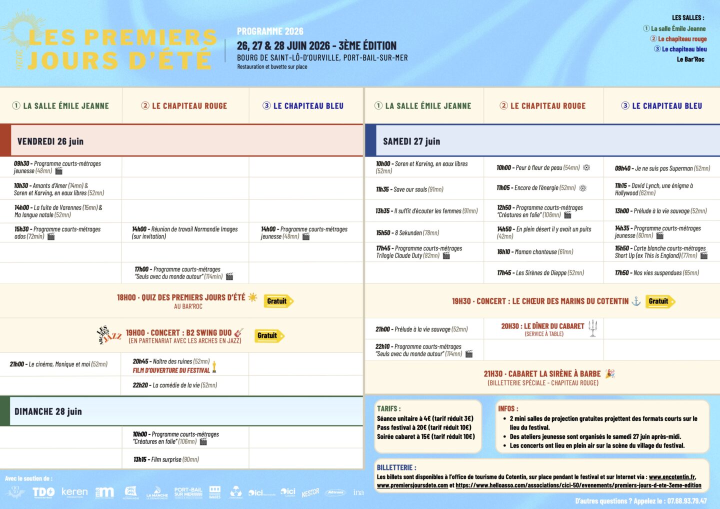 premiers jours ete film documentaire programme event