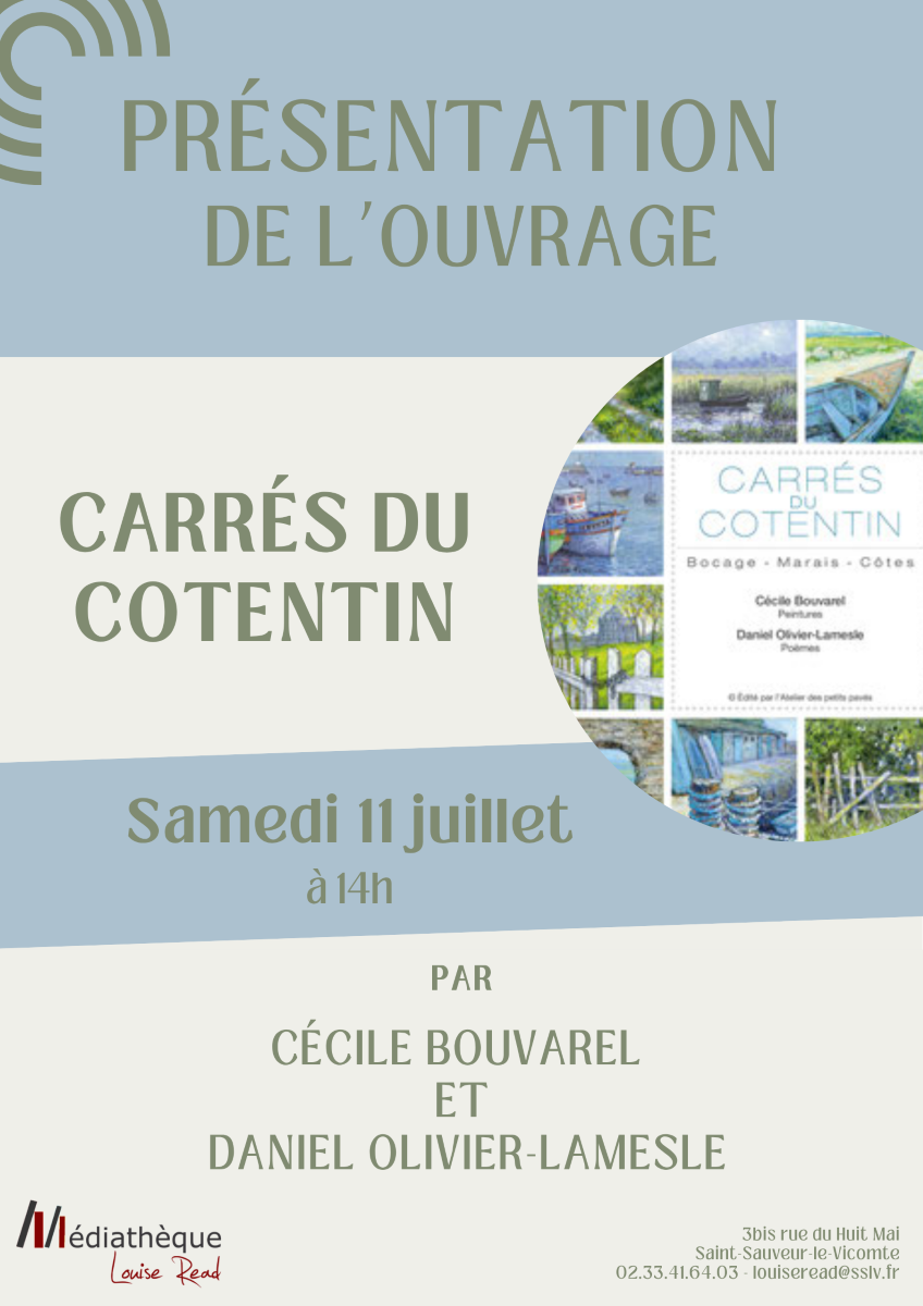 Présentation de l&rsquo;ouvrage Carrés du Cotentin  Saint-Sauveur-le-Vicomte