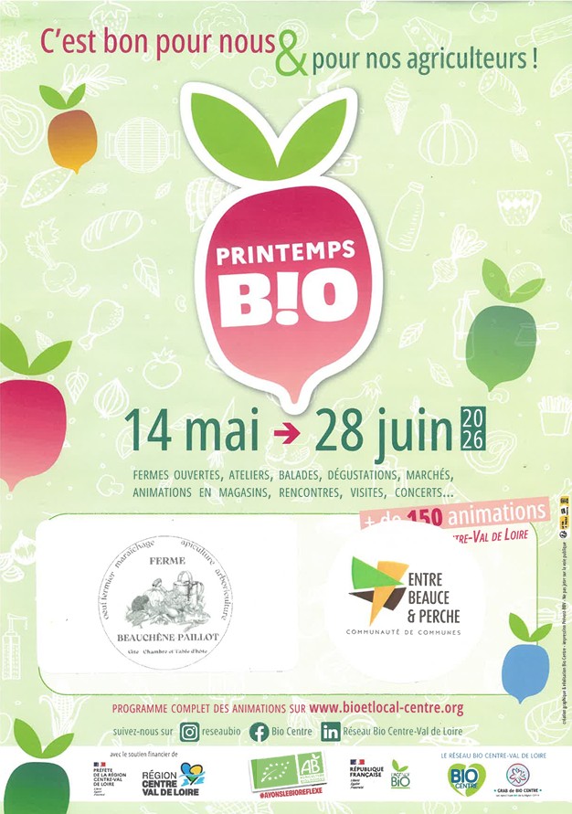 Printemps Bio Marché Fermier à la Ferme Beauchêne Paillot Montigny-le-Chartif