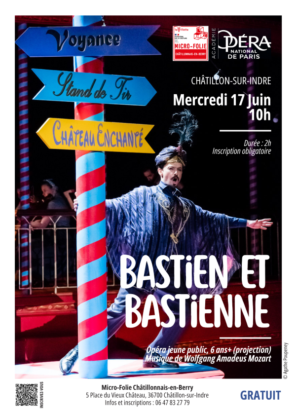 Projection opéra Bastien et Bastienne Châtillon-sur-Indre