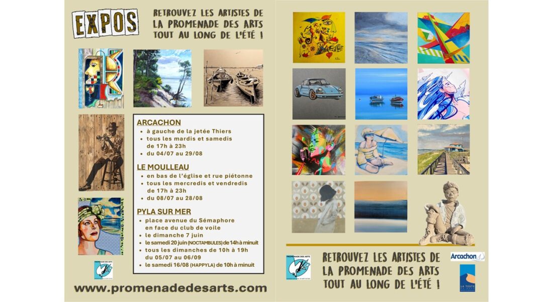 Promenade des arts Arcachon centre  Arcachon