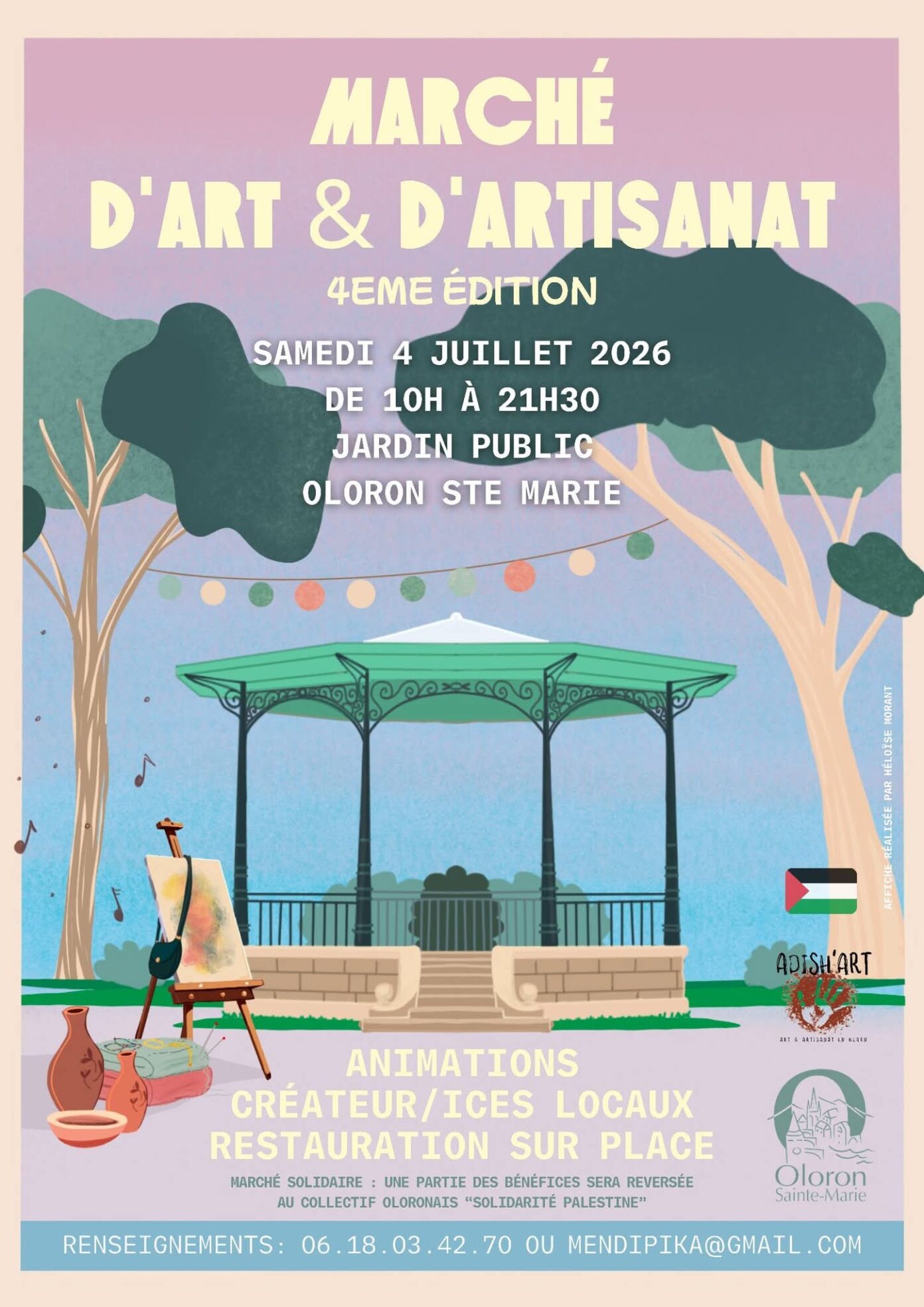 Quartiers d&rsquo;été 2026 Marché d&rsquo;art et d&rsquo;artisanat  Oloron-Sainte-Marie
