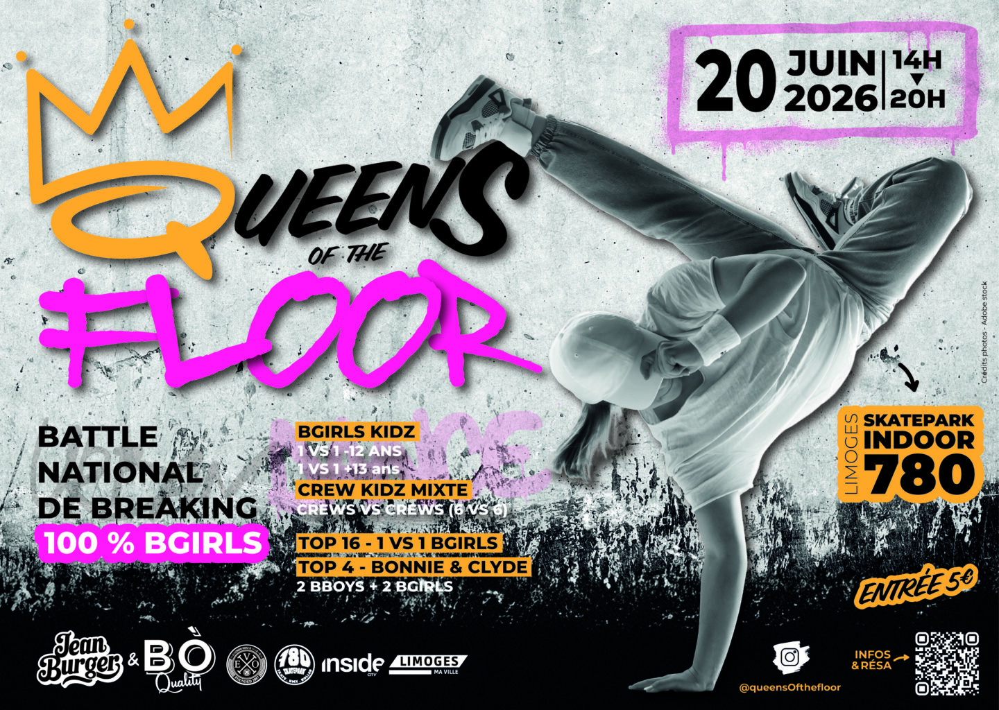 Queens of the Floor Championnats national de breaking 77 Rue Henri Giffard Limoges 2026-06-20