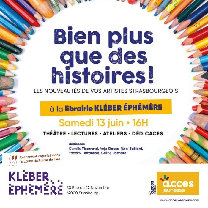 Rallye du livre avec les éditions Accès, Kléber, STRASBOURG