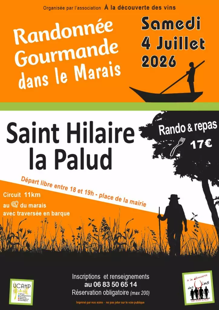 Randonnée gourmande dans le Marais à Saint-Hilaire-la-Palud Saint-Hilaire-la-Palud