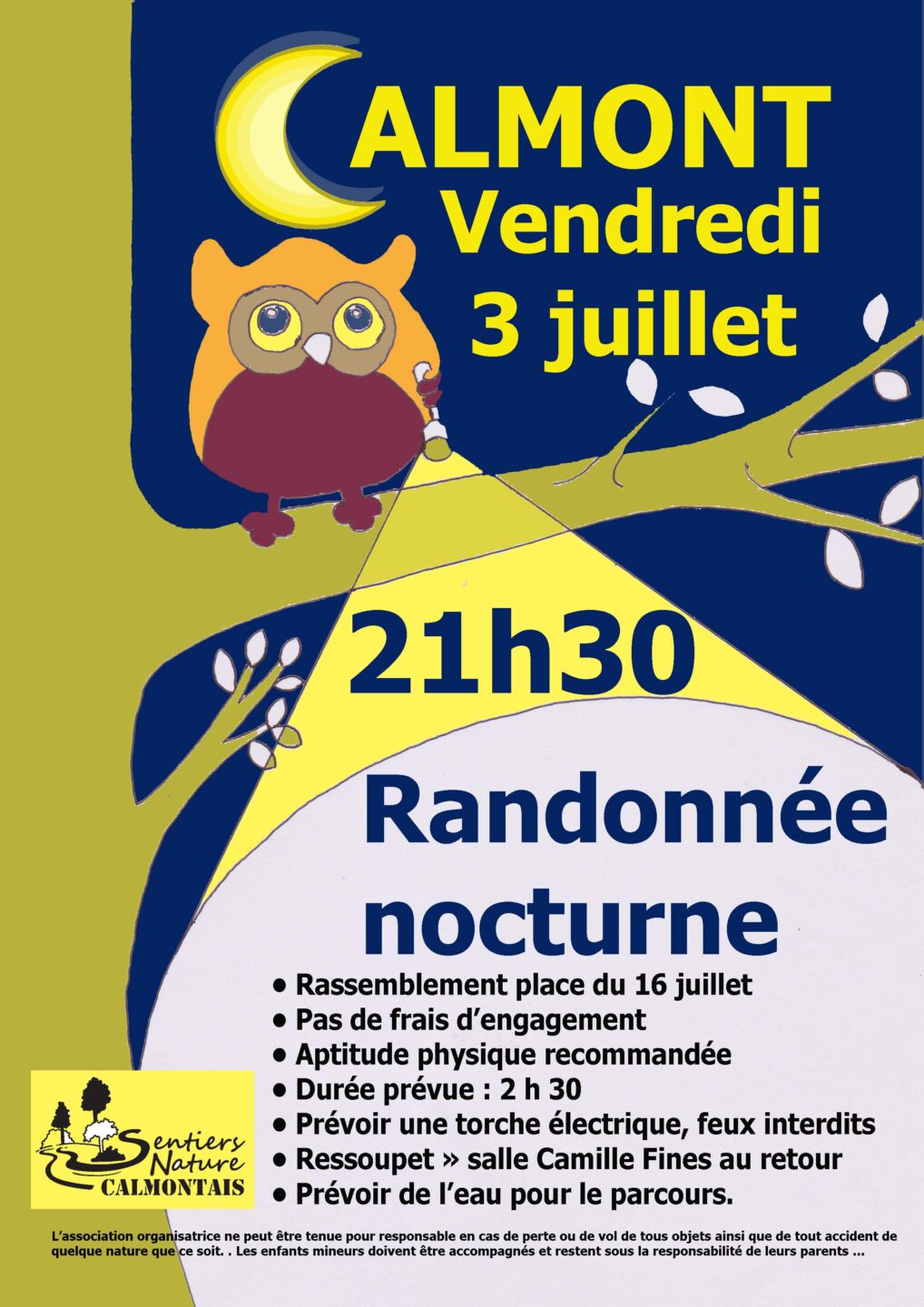 RANDONNÉE NOCTURNE Calmont