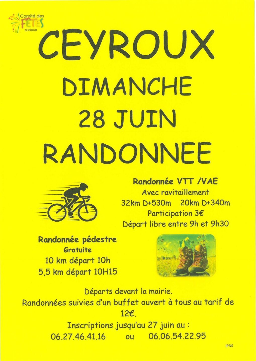 Randonnée Pédestre VTT VAE Ceyroux