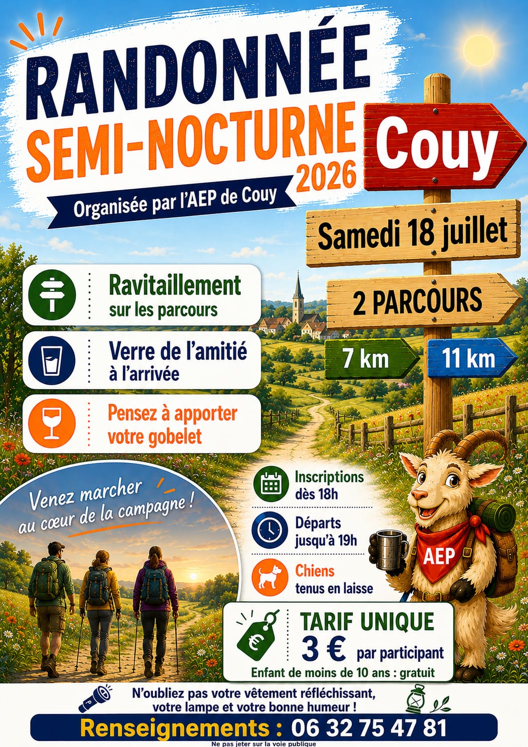Randonnée Semi-nocturne  Couy