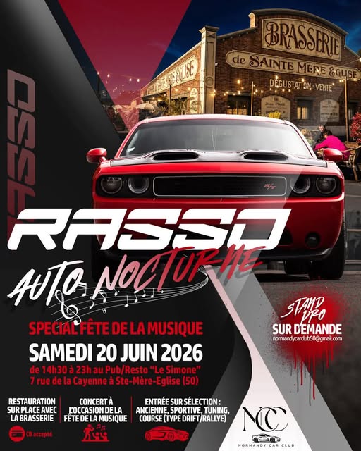 Rassemblement du Normandy Car Club et concert Sainte-Mère-Église