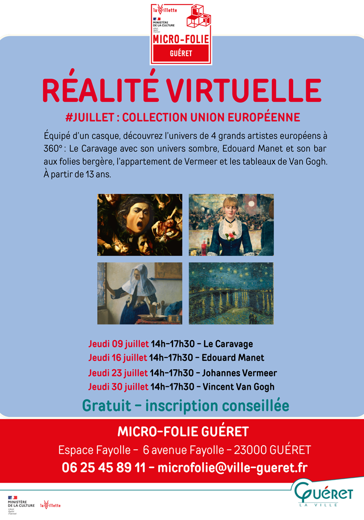 Réalité Virtuelle à la Micro Folie Micro-Folie Guéret Espace Fayolle Guéret