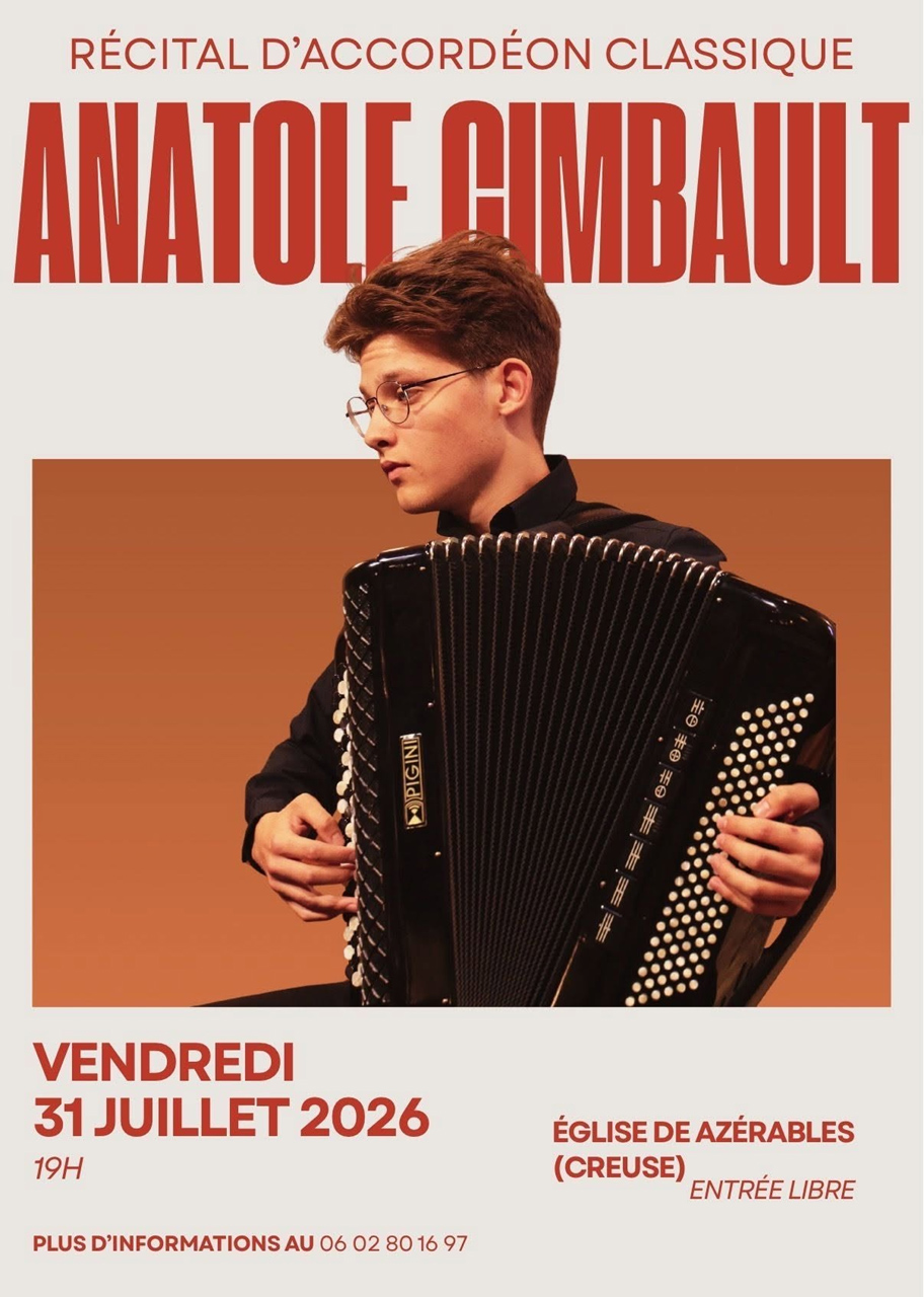 Récital d’accordéon classique Azerables