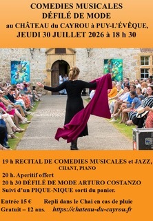Récital et défilé de mode au Château du Cayrou Puy-l’Évêque