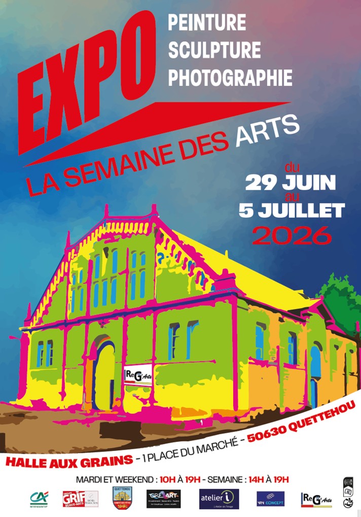 ReG’Arts Semaine des arts Halle aux grains Quettehou