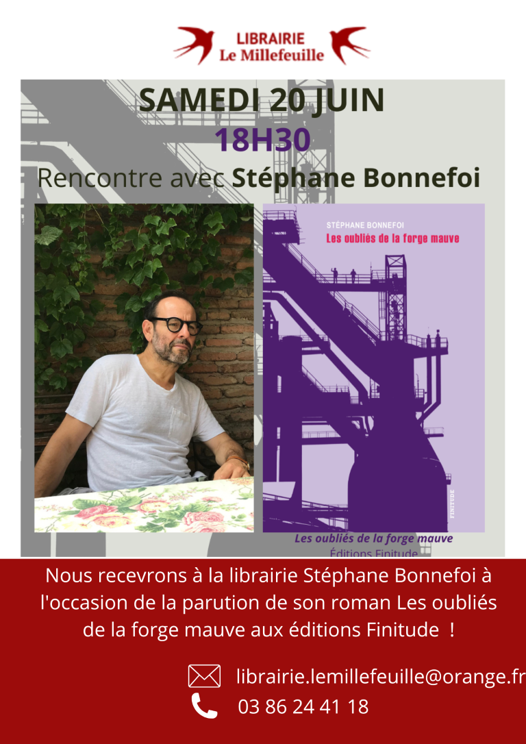 Rencontre avec Stéphane Bonnefoi Librairie Millefeuille Clamecy