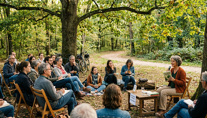 Rencontre littéraire sous les arbres Parc du Grand Blottereau Nantes