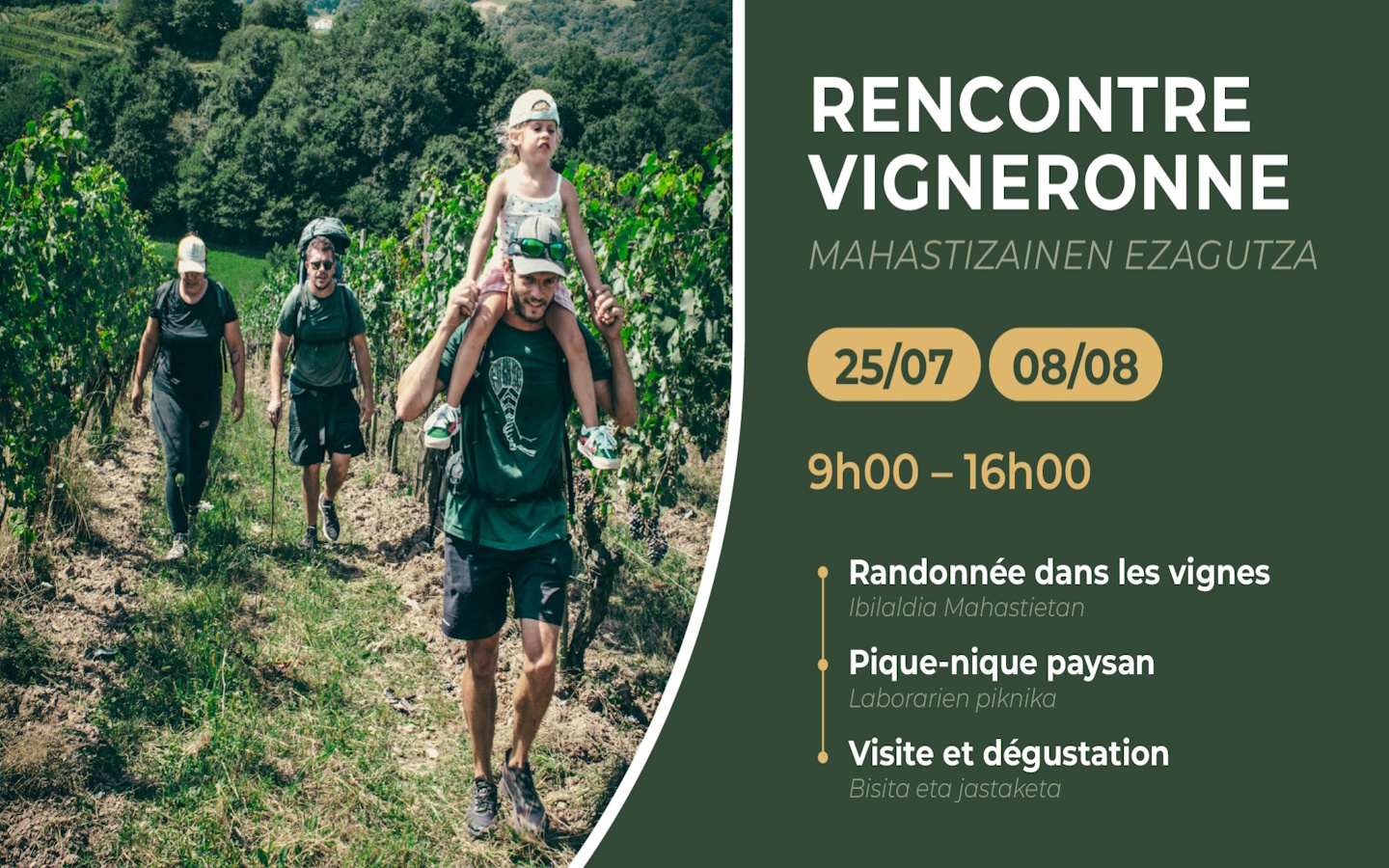 Rencontre vigneronne Cave d'Irouléguy Saint-Étienne-de-Baïgorry 2026-08-08