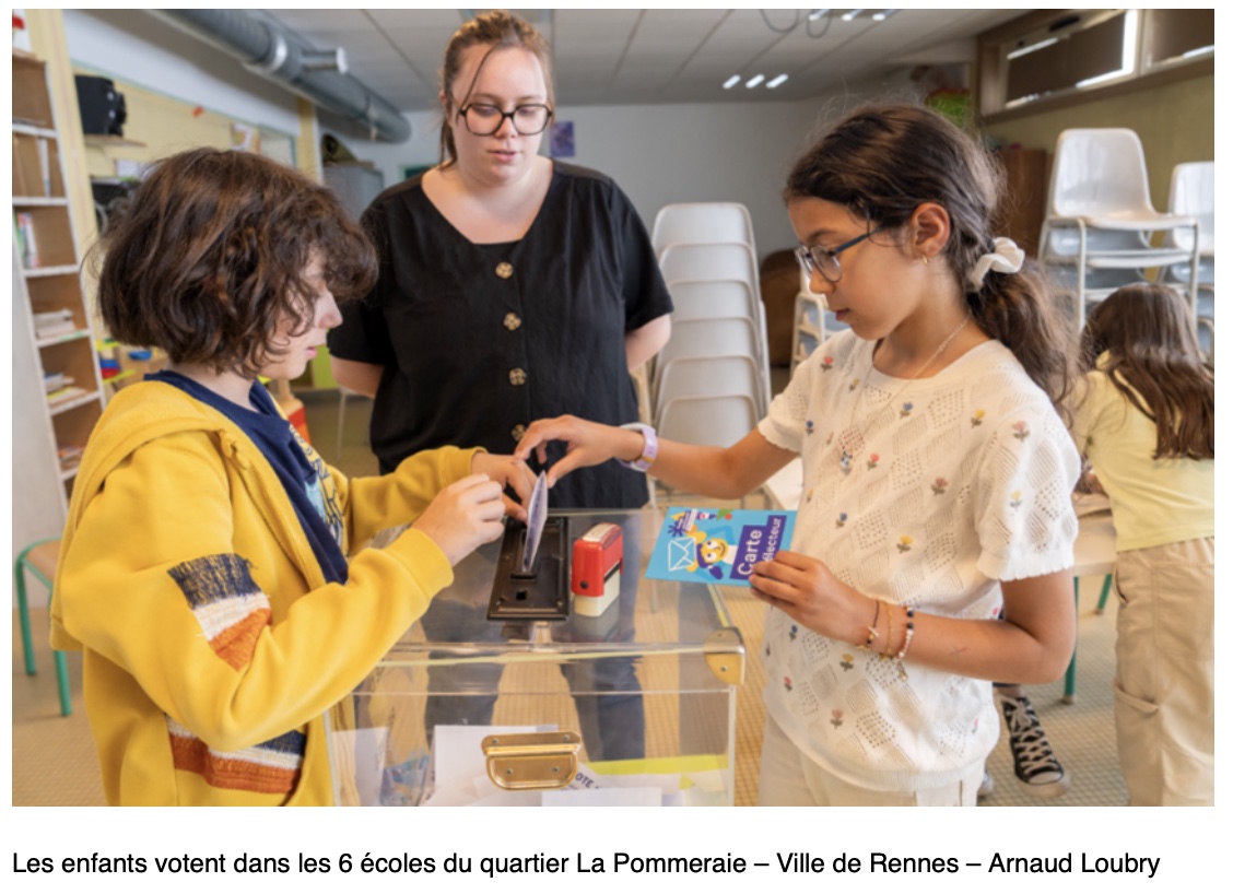 Rennes Budget participatif enfants Pommeraie