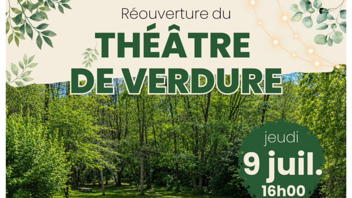Réouverture du Théâtre de verdure Théâtre de Verdure Saucats