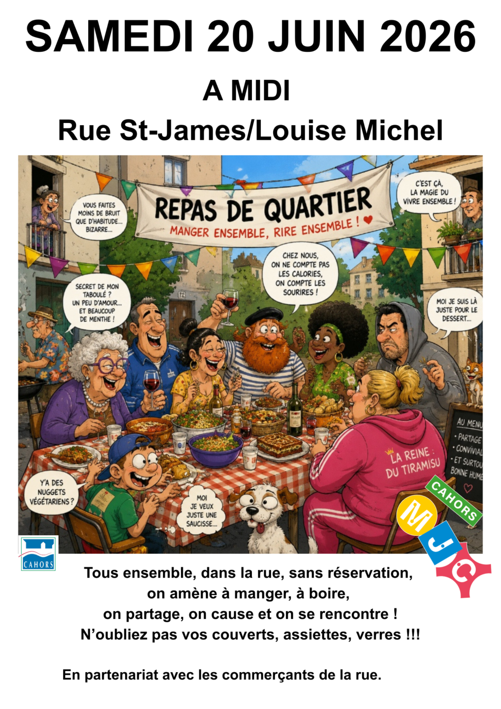 Repas de quartier Rue Saint-James Cahors