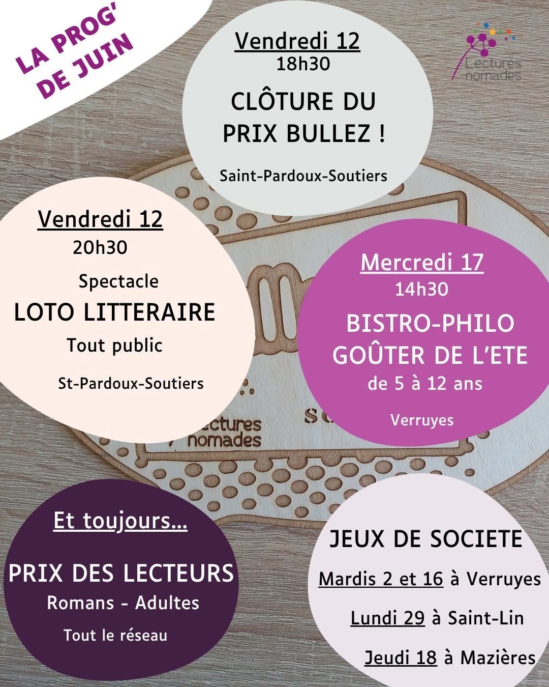 Réseau Lectures Nomades Aprés-midi jeux de société Mazières-en-Gâtine